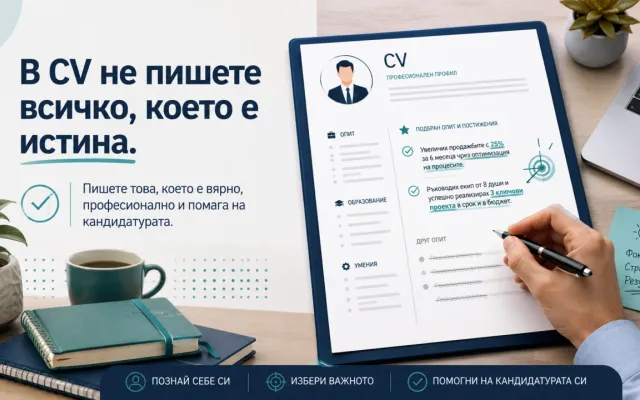 Какво да пишем в CV: не всичко, което е истина, а това, което е вярно и помага